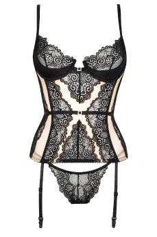 Ravenna corset black/beige...