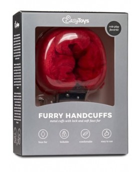 Furry Handcuffs - Red...