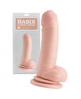 Basix 8" Suction Cup Dong...