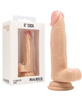 Realistic Cock - 8" - With...