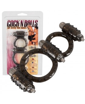 Cock'n balls vibro harness