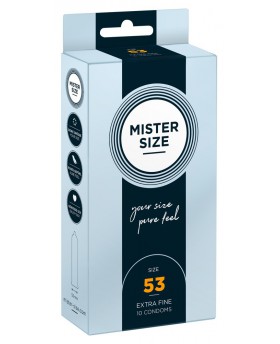 Mister Size 53mm pack of 10