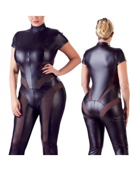 Jumpsuit with Net czarny...