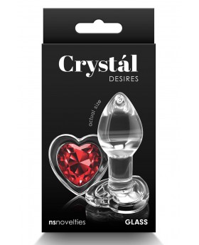 CRYSTAL DESIRES RED HEART...