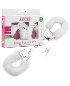 Furry Handcuffs - White