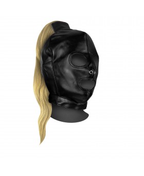 Mask with Blonde Ponytail -...