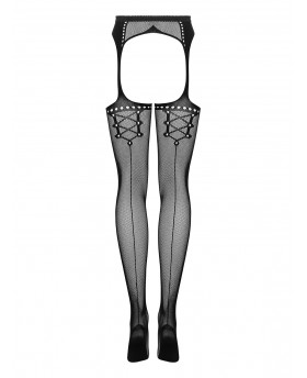 Garter stockings S314 czarny