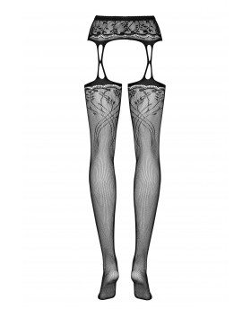 Garter stockings S206 czarne