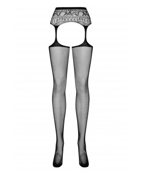 Garter stockings S307 czarne